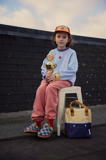 Mochila Pequeña Sticky Lemon Colourblocking  Azul/ Amarillo
