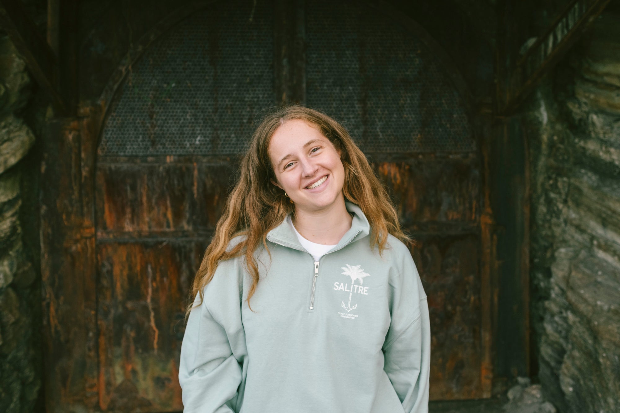 Sudadera Salitre Con Cuarto De Cremallera Unisex