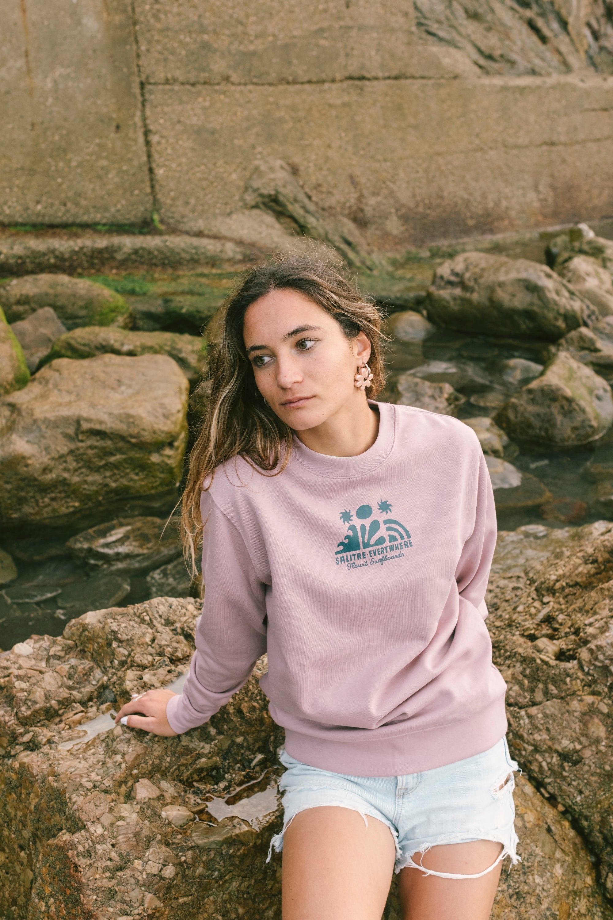 Sudadera Sin Capucha Salitre Asimétrico