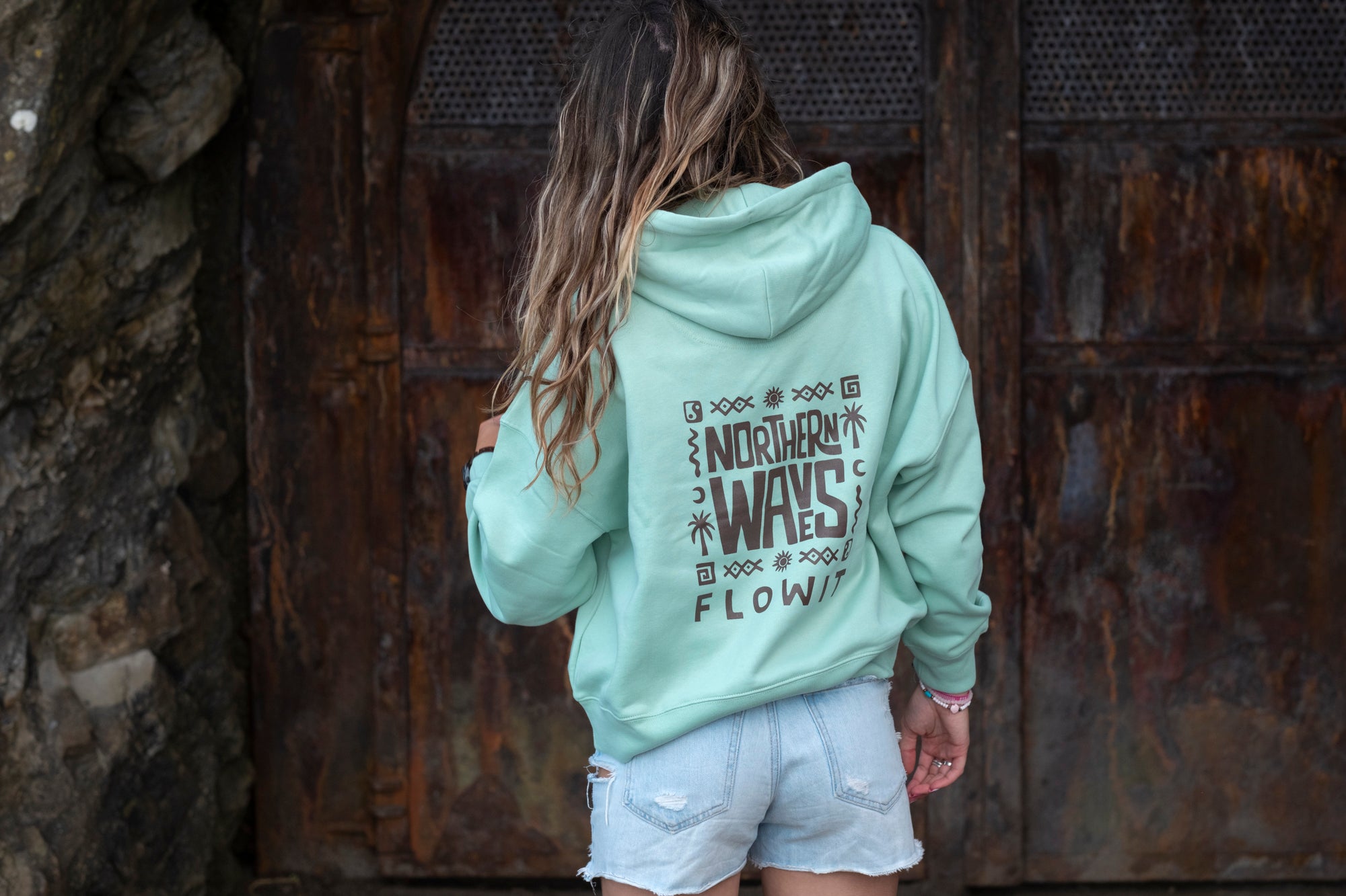 Sudadera Flowit Northern Waves Para Mujer