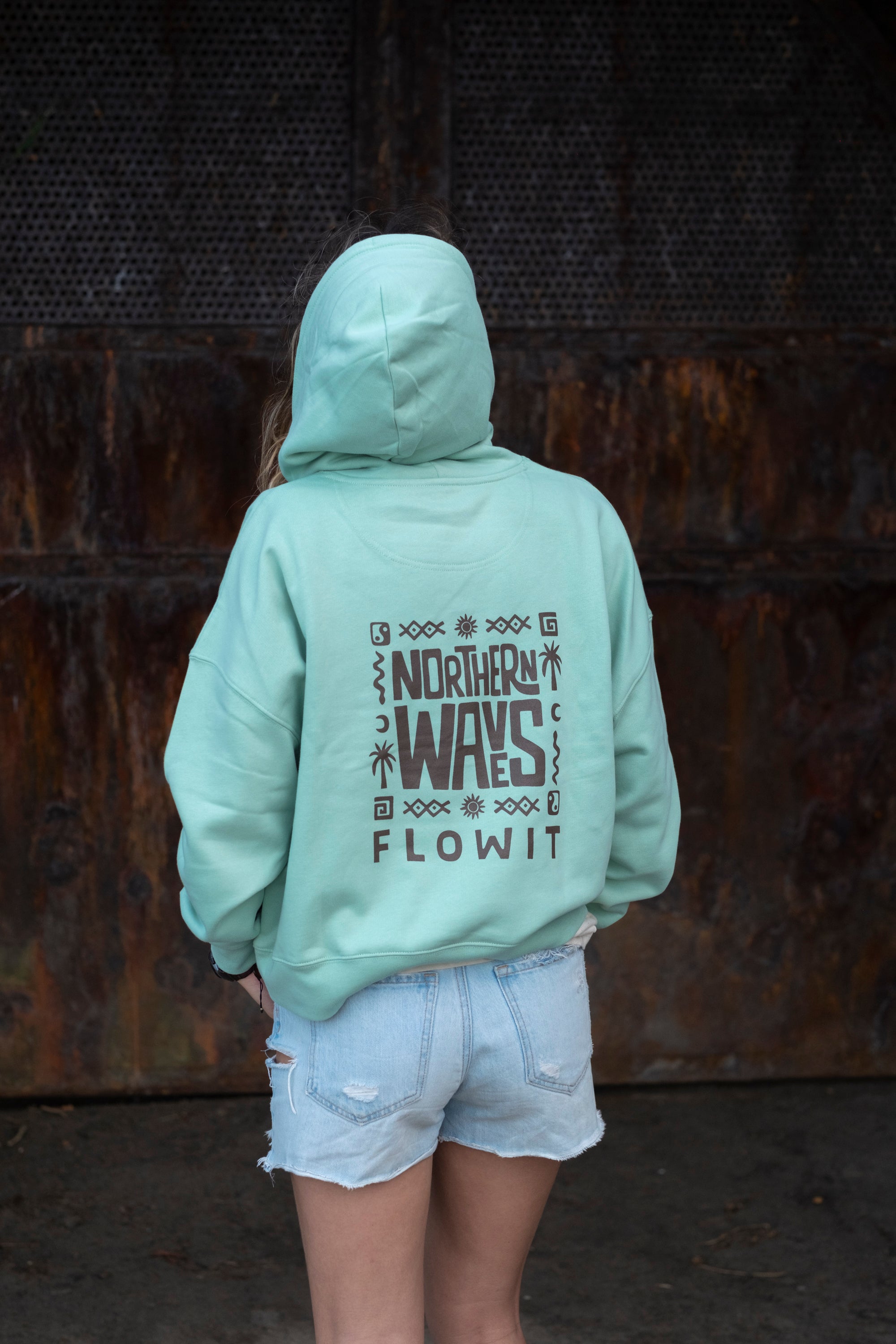 Sudadera Flowit Northern Waves Para Mujer