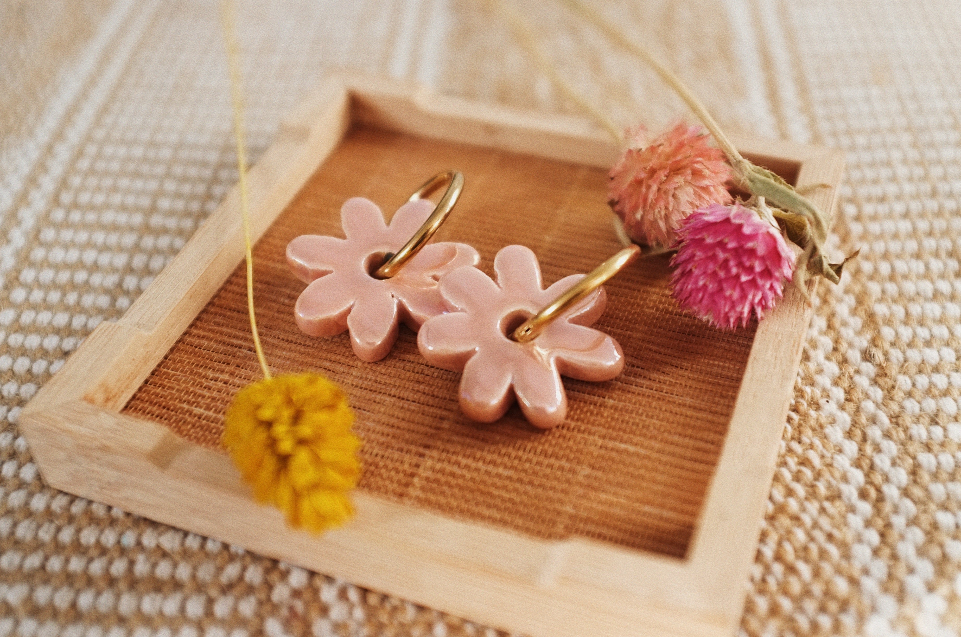 Pendientes Lokatis Big Margarita Rosa