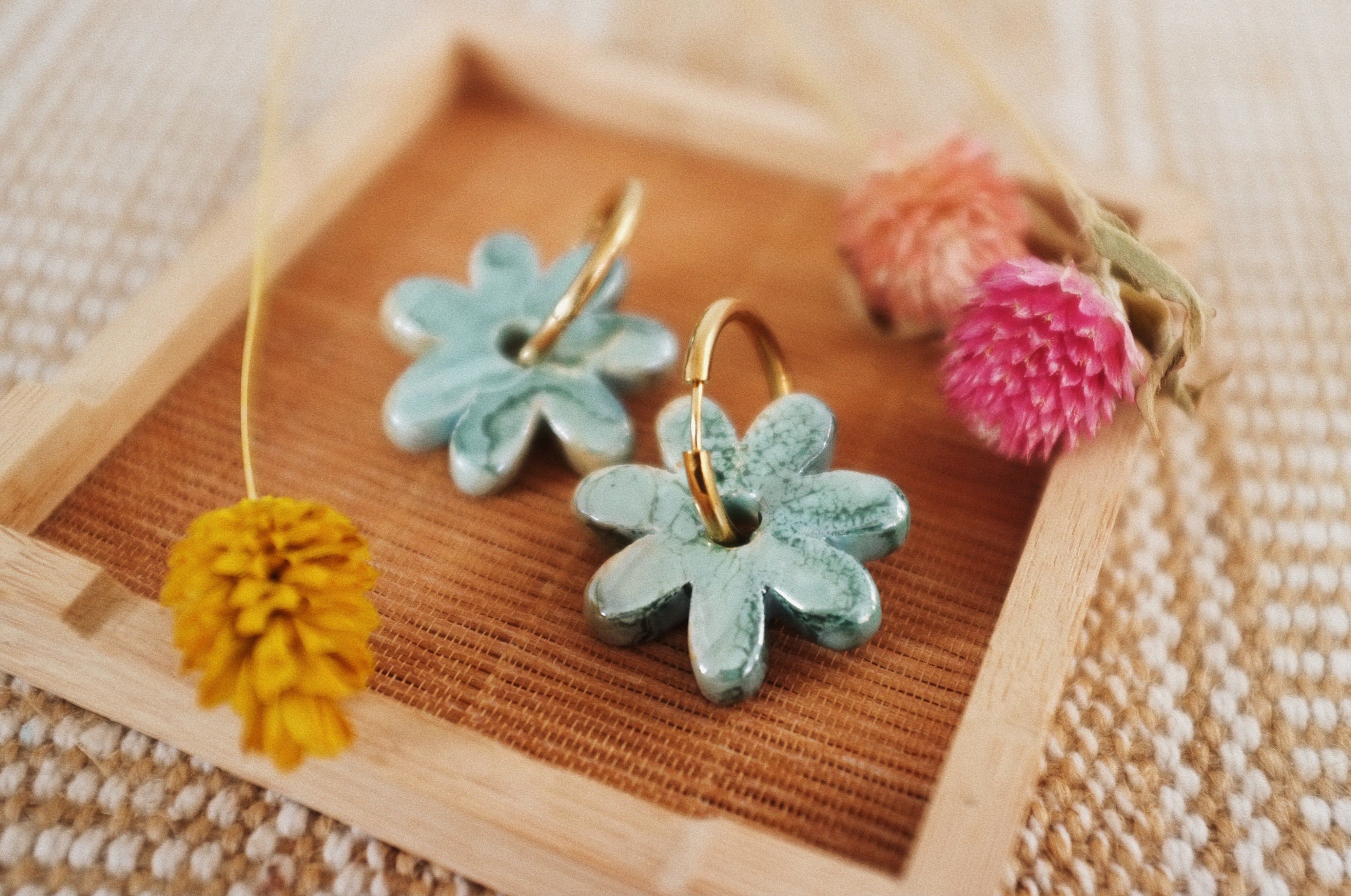 Pendientes Lokatis Big Margarita Azul