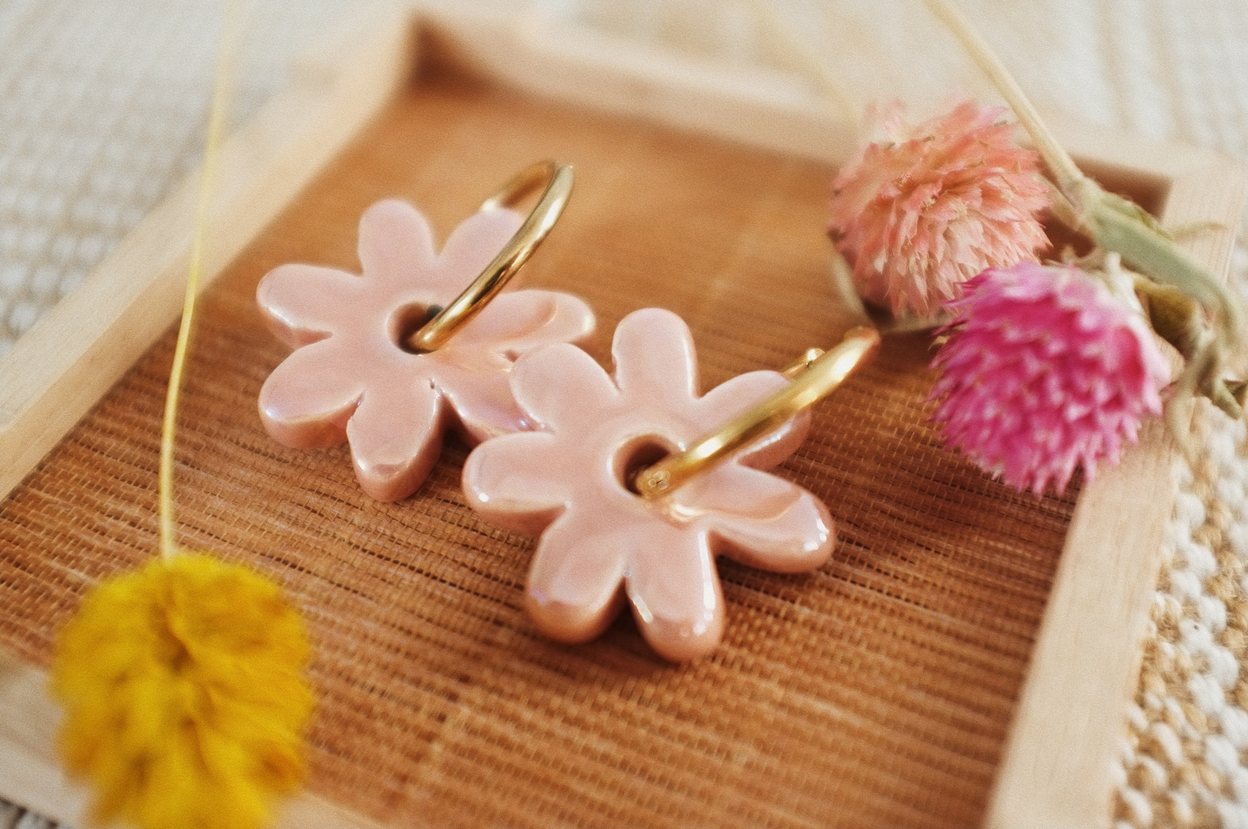 Pendientes Lokatis Big Margarita Rosa