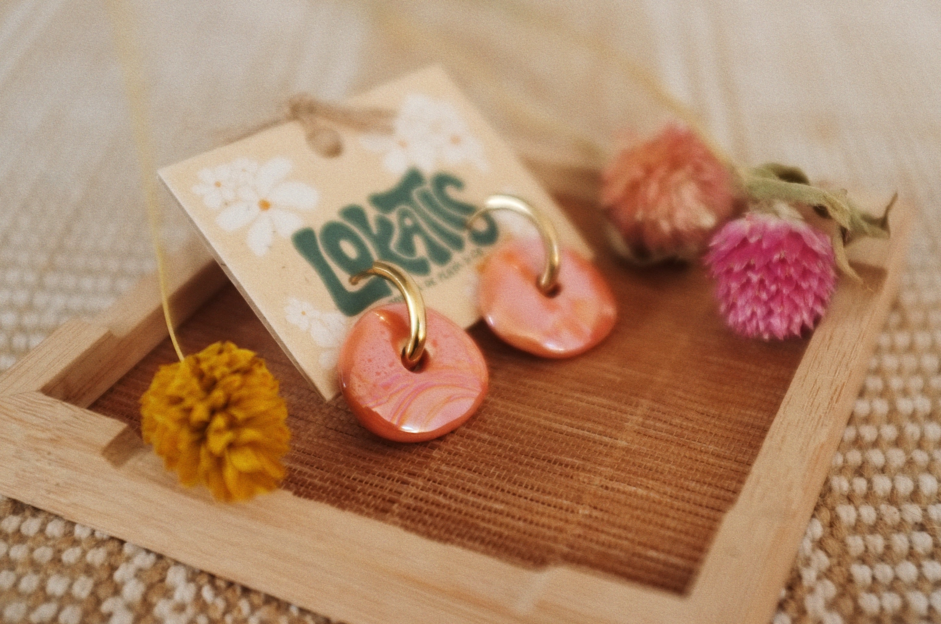 Pendientes Lokatis Dazzler Coral