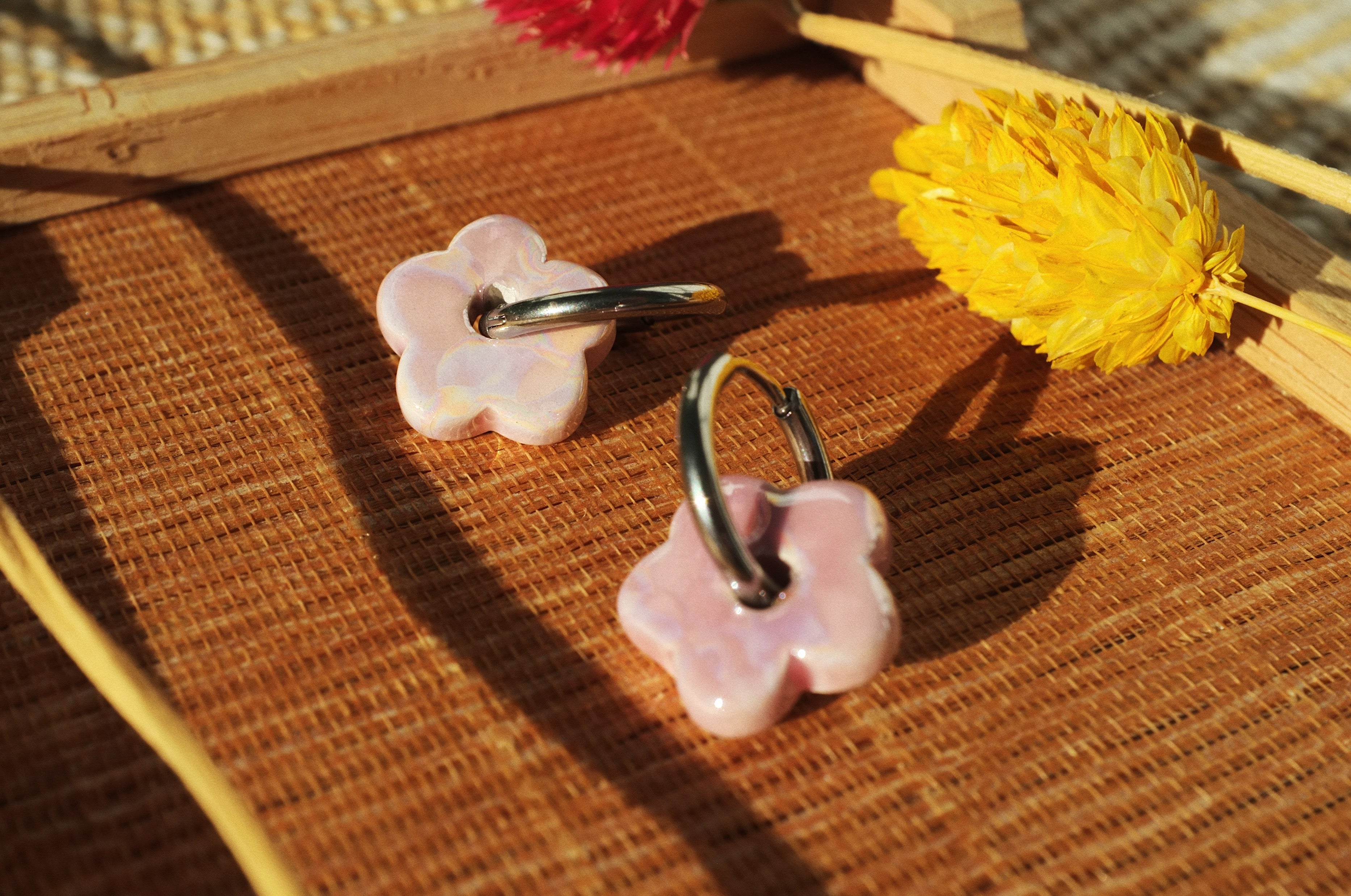 Pendientes Lokatis Mini Margaritas Malva