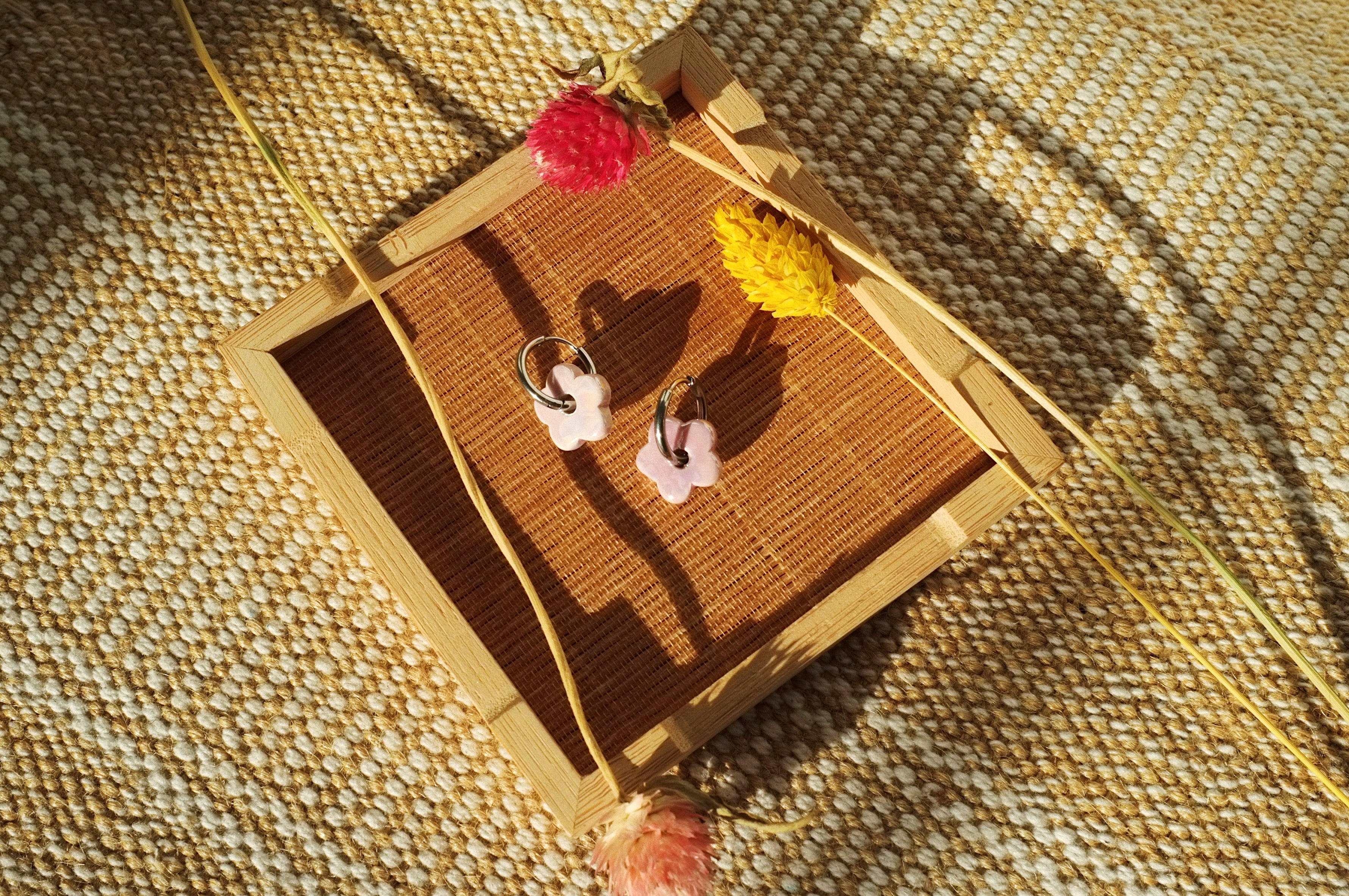 Pendientes Lokatis Mini Margaritas Malva