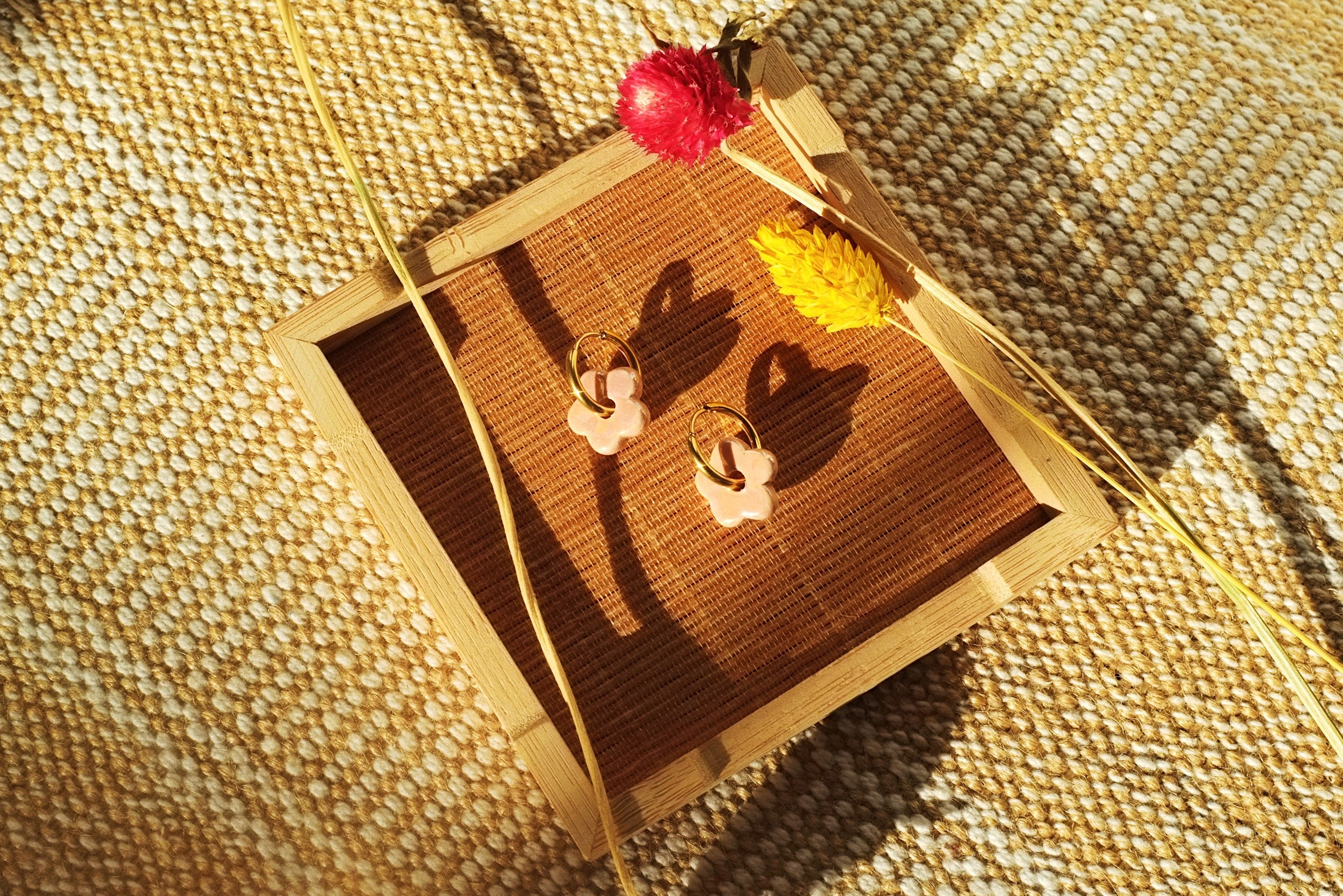 Pendientes Lokatis Mini Margaritas Rosa