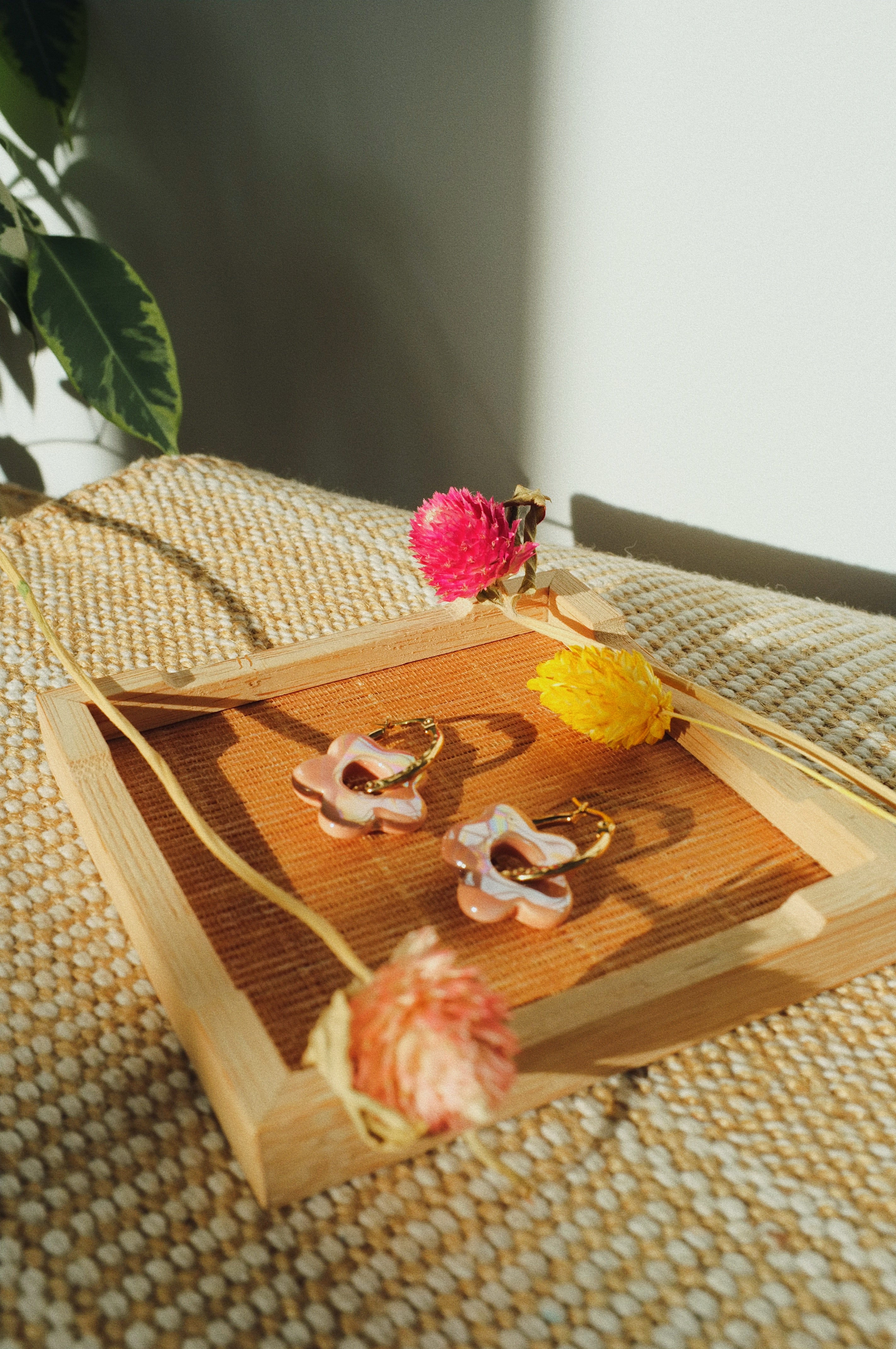 Pendientes Lokatis Mid Margaritas Rosa