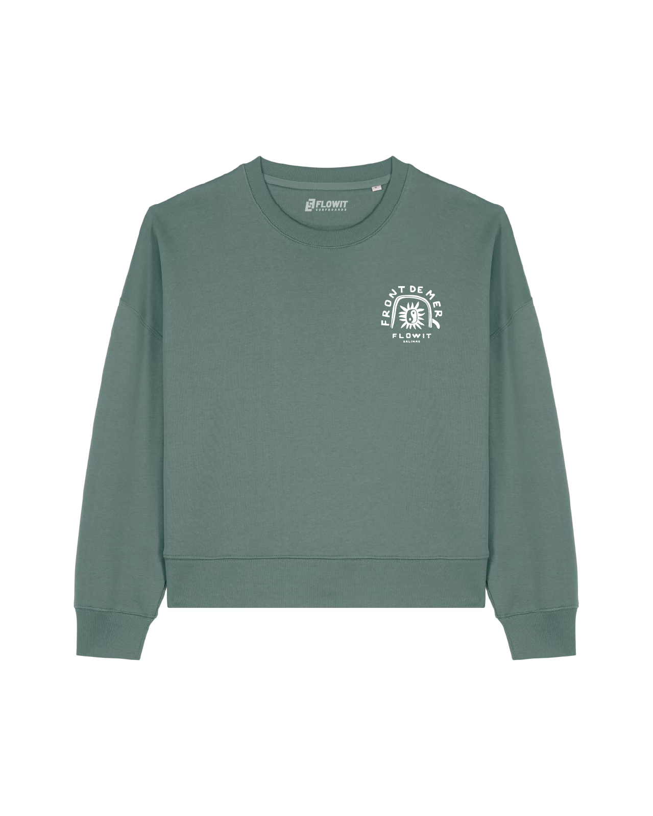 Sudadera Flowit Front De Mer Para Mujer Color Verde