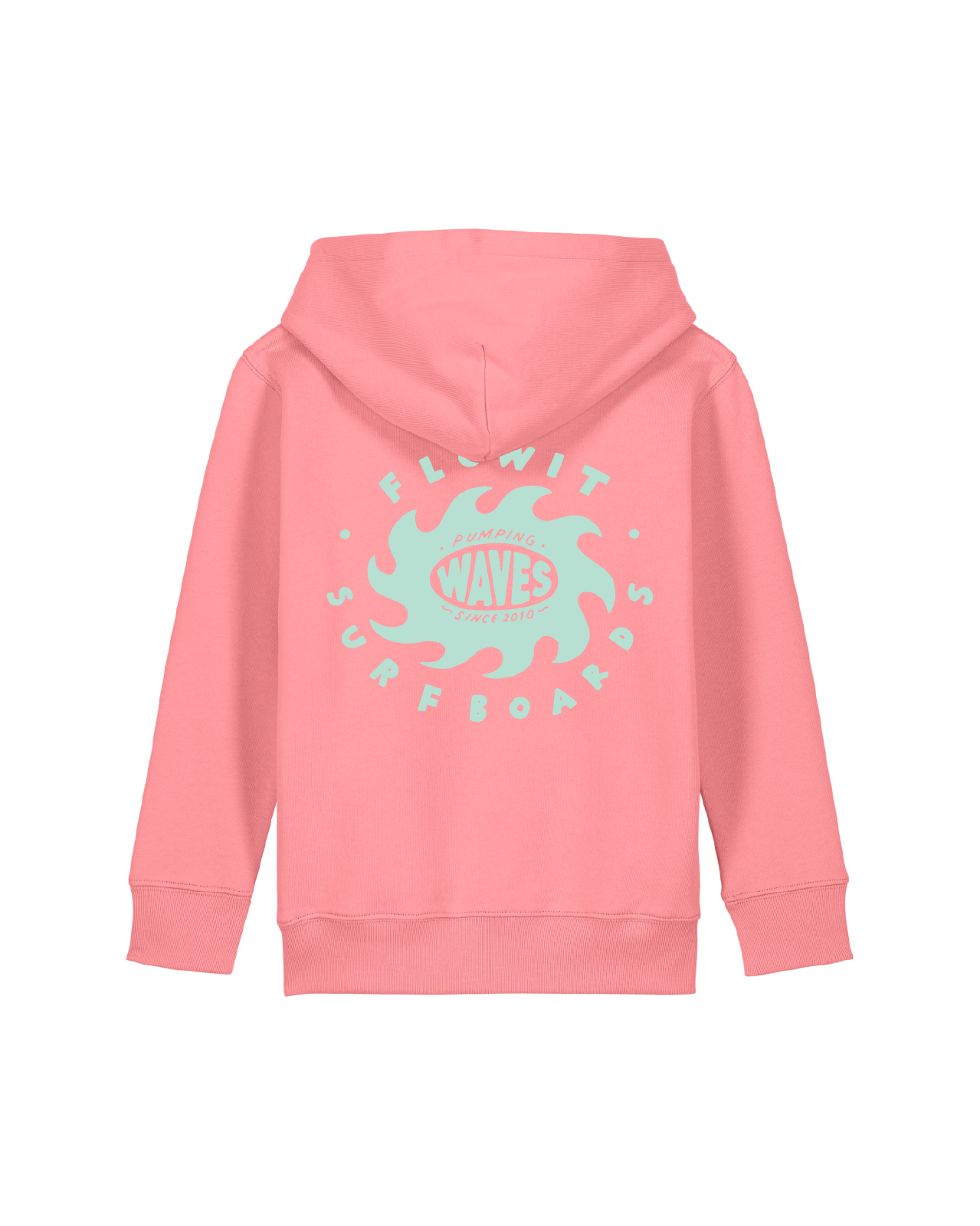 Sudadera Con Capucha Flowit Pumping Waves Rosa Infantil 3-13 años