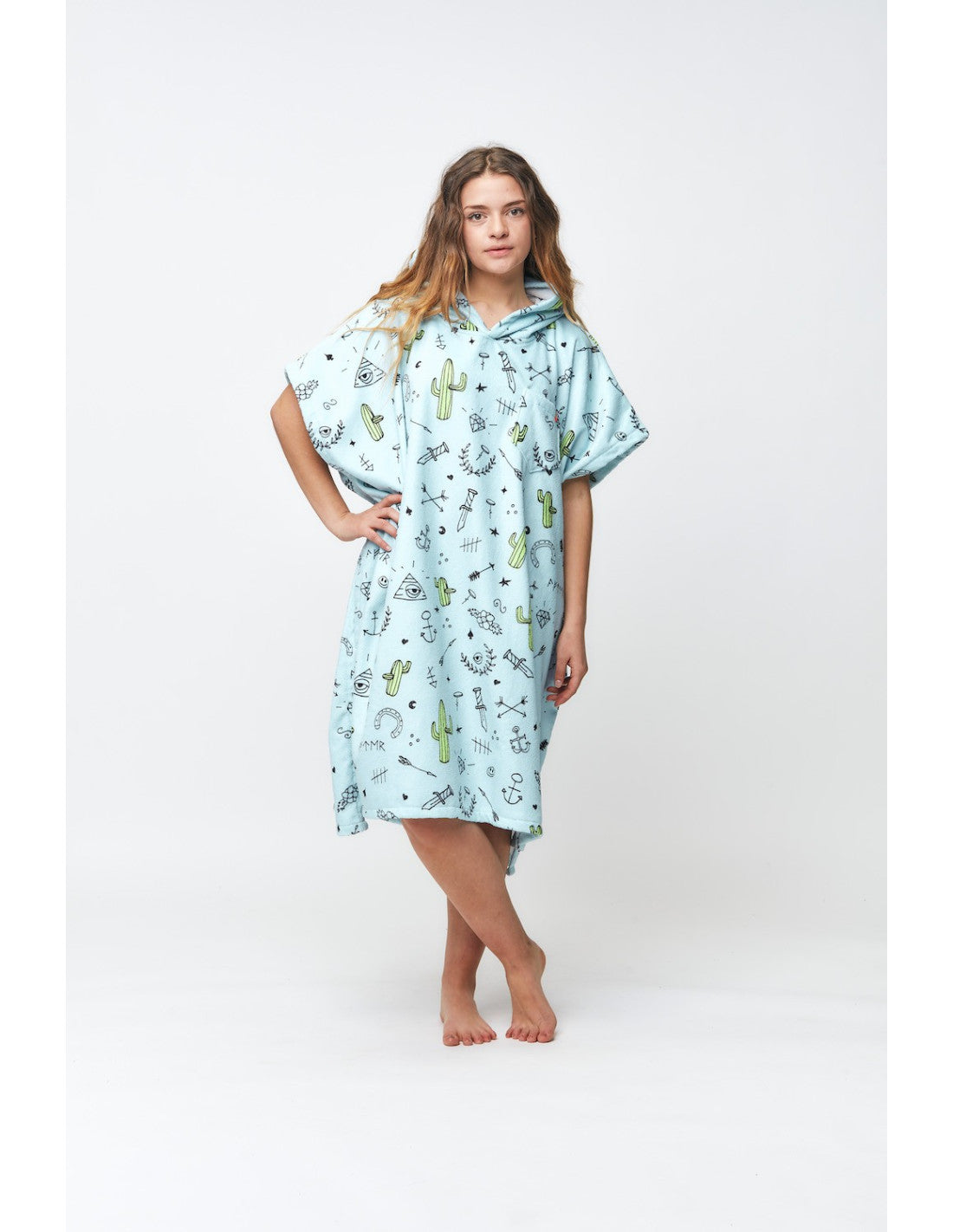 Poncho After Essential Hype Azul