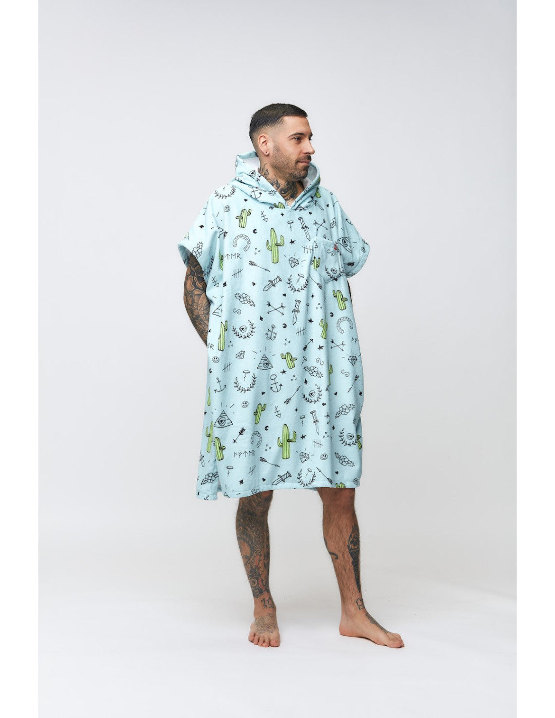 Poncho After Essential Hype Azul