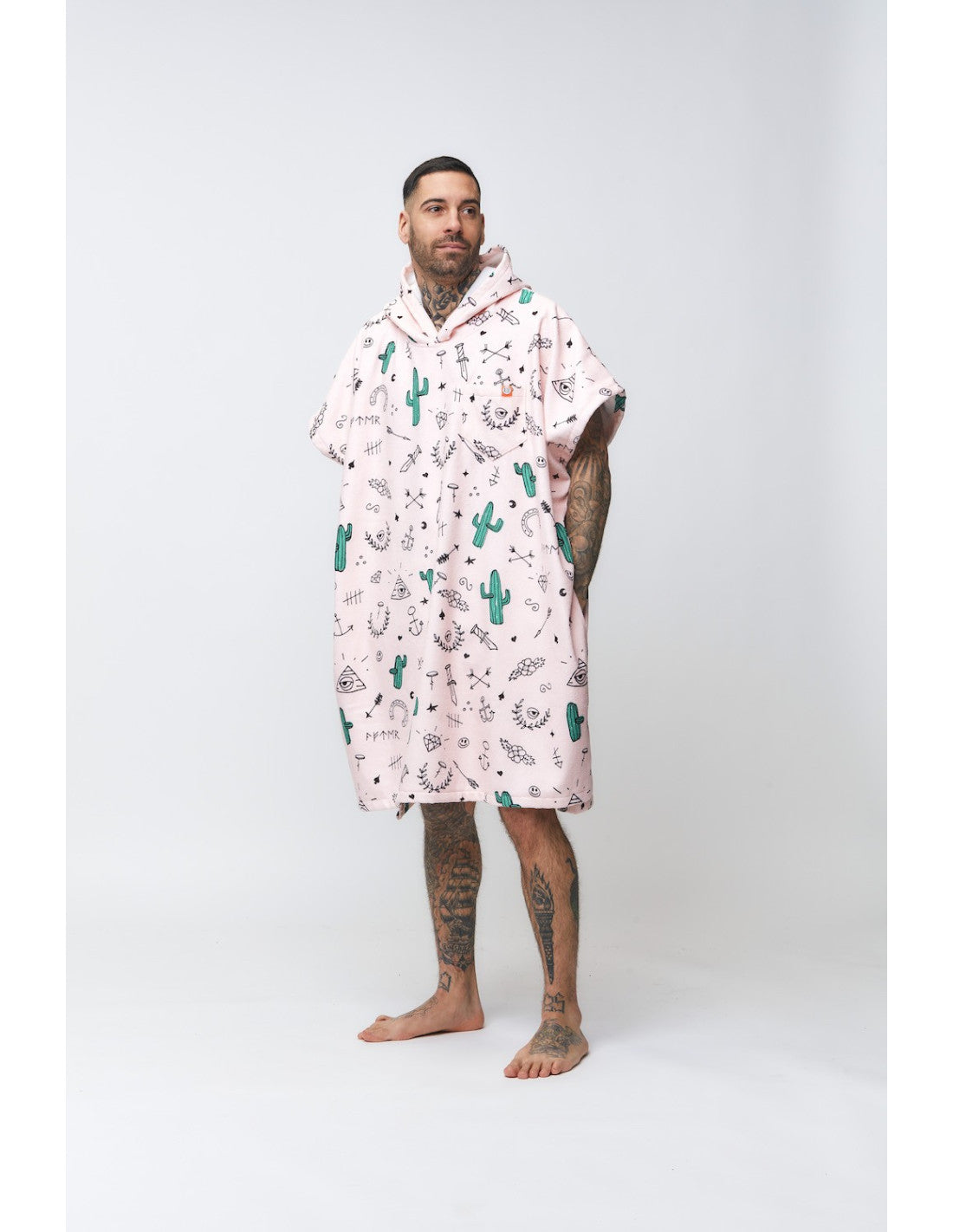 Poncho After Essential Hype Rosa