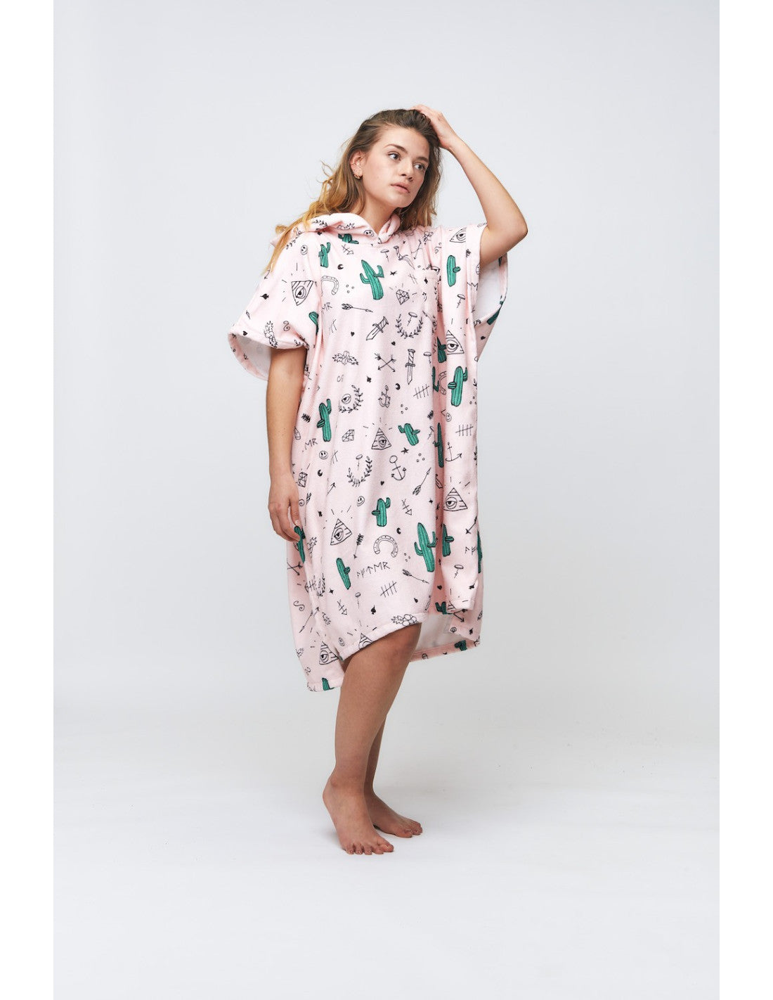 Poncho After Essential Hype Rosa