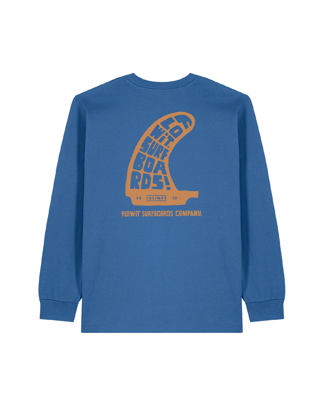 Camiseta De Manga Larga Quilla Azul