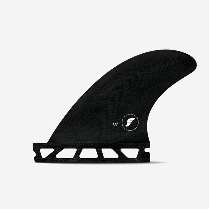 Quillas Futures SB1 Mordida Lateral Fibra de vidrio Negra