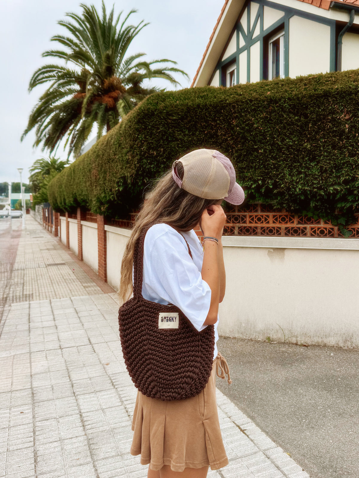 Bolso Sticky Lemon Siss Crochet bag • chocolate •