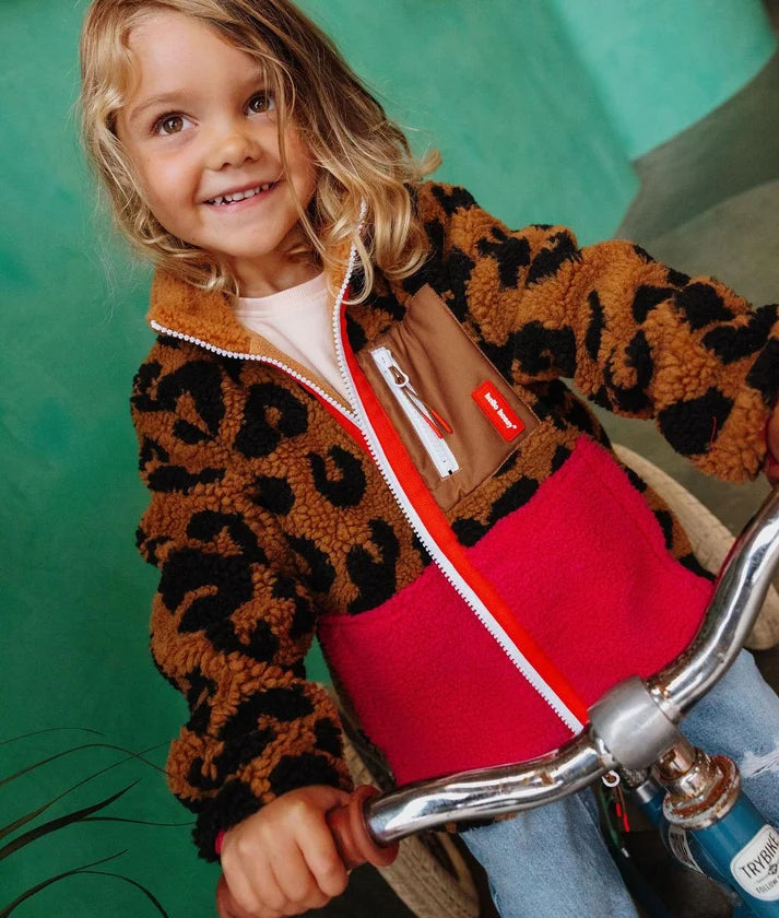 Chaqueta Polar Hello Hossy Leopardo