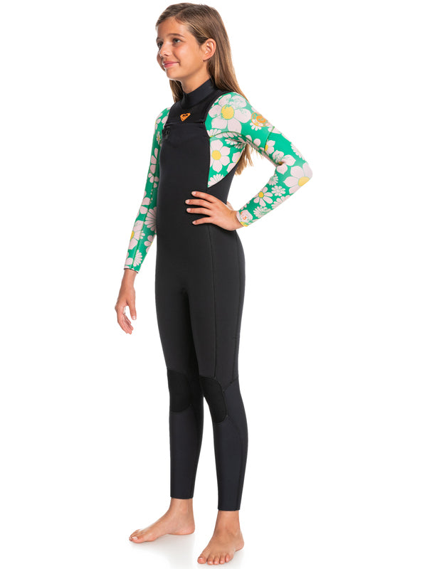 Traje De Surf Roxy 4/3 mm Con Cremallera En El Pecho Para Chicas de 8 a 14